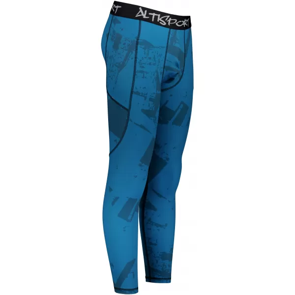  Herrensport -Leggings langer Prämie ALTISPORT VOJ/ALM079LEG01 BLAU 