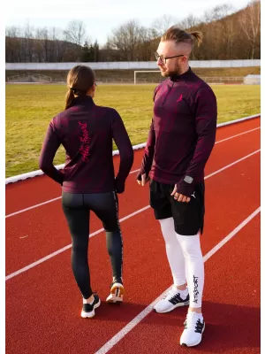 Herren Sport Sweatshirt Premium Plus ALTISPORT VOJ/ALM072MI04 WEINRÖTET