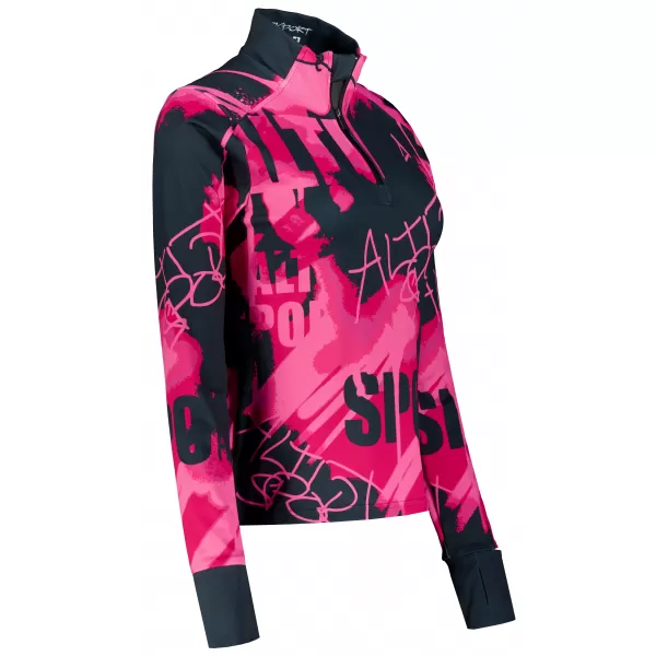  Frauen Sport Sweatshirt Premium Plus ALTISPORT VOJ/ALW076MI04 HEIßROSA 