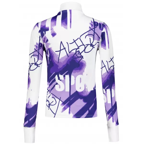 Frauen Sport Sweatshirt Premium Plus ALTISPORT VOJ/ALW076MI04 VIOLETT/WEIß 