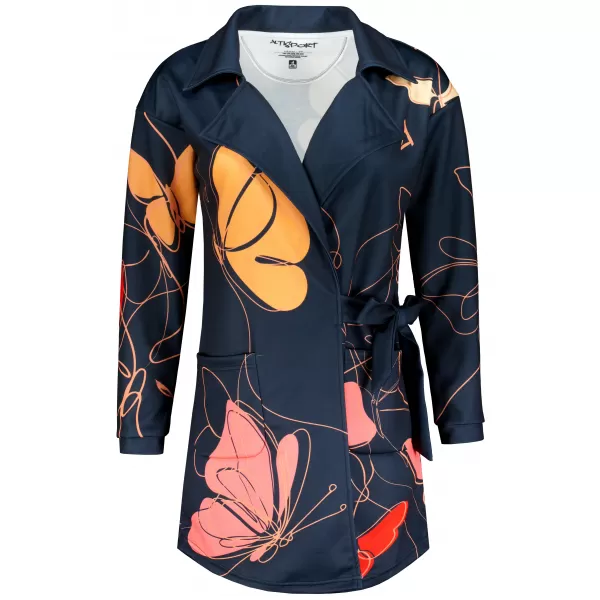  Frauen -Sweatshirt -Premium -Tasche für Frauen ALTISPORT VOJ/ALW086MI05 SCHWARZ-ORANGE 