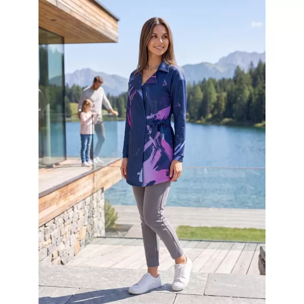  Frauen -Sweatshirt -Premium -Tasche für Frauen ALTISPORT VOJ/ALW074MI05 BLAU-VIOLETT 