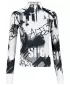 Frauen Sport Sweatshirt Premium Plus ALTISPORT VOJ/ALW076MI04 WEIß/SCHWARZ