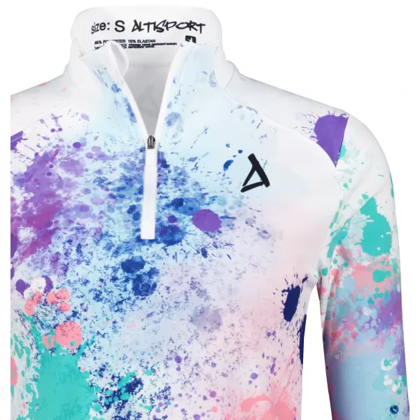  Frauen Sport Sweatshirt Premium Plus ALTISPORT VOJ/ALW055MI04 LILA/GRÜN 