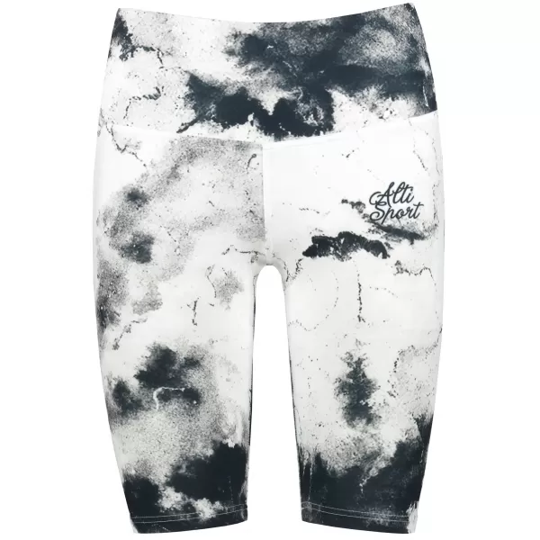 Frauen -Leggings über den Knien Premium ALTISPORT VOJ/ALW066LEG02 WEIß -UND -SCHWARZ 