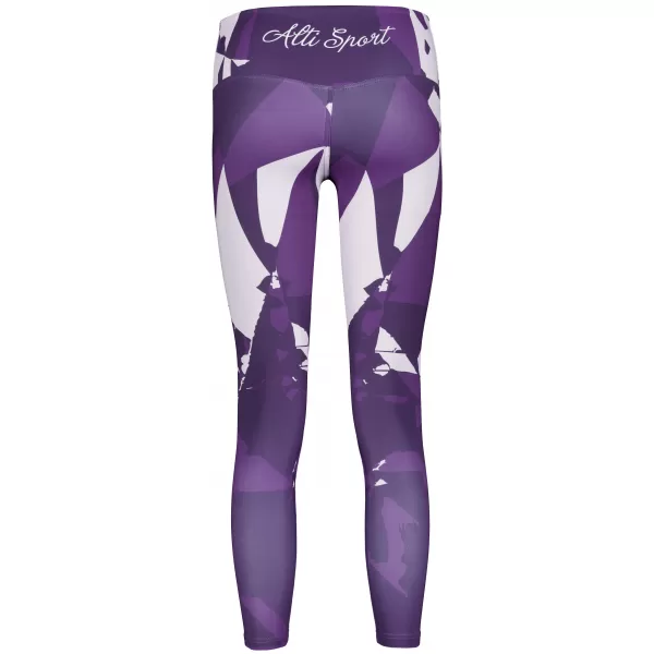  Lange Leggings für Frauen Premium ALTISPORT VOJ/ALW080LEG01 DUNKELVIOLETT 