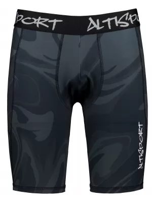 Männersport -Leggings über den Knien der Prämie ALTISPORT VOJ/ALM072LEG02 SCHWARZ