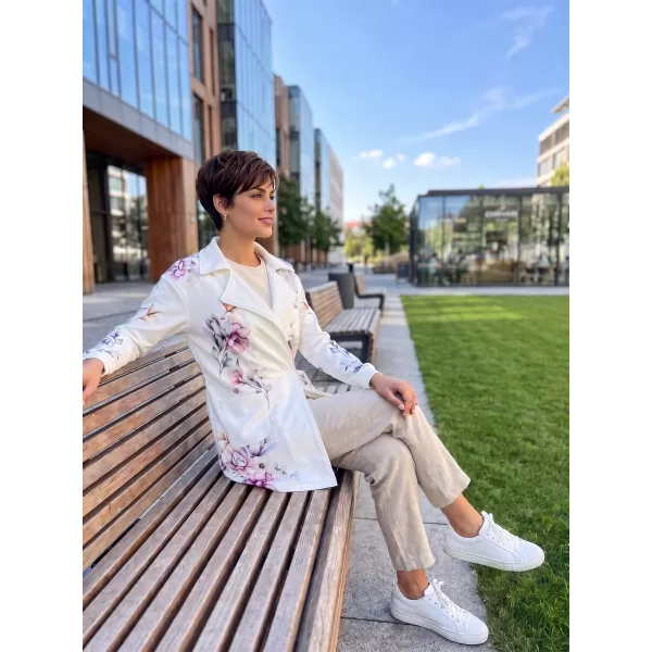  Frauen -Sweatshirt -Premium -Tasche für Frauen ALTISPORT VOJ/ALW087MI05 WEIß 