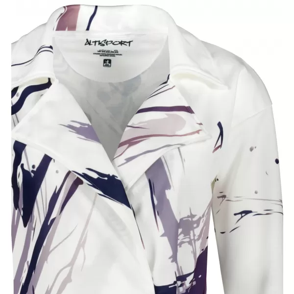  Frauen -Sweatshirt -Premium -Tasche für Frauen ALTISPORT VOJ/ALW074MI05 WEIß -VIOLETT 