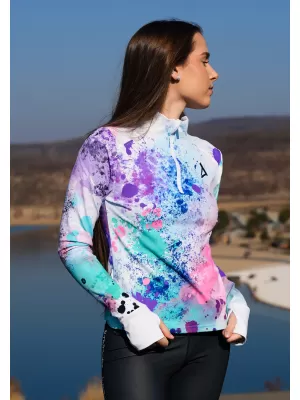 Frauen Sport Sweatshirt Premium Plus ALTISPORT VOJ/ALW055MI04 LILA/GRÜN