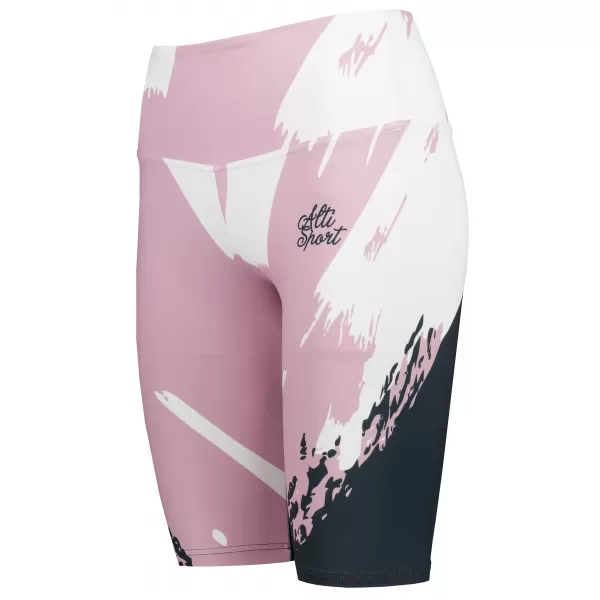  Frauen -Leggings über den Knien Premium ALTISPORT VOJ/ALW081LEG02 ROSA SCHWARZ 