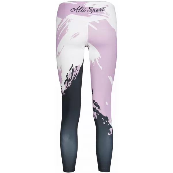  Lange Leggings für Frauen Premium ALTISPORT VOJ/ALW081LEG01 ROSA SCHWARZ 