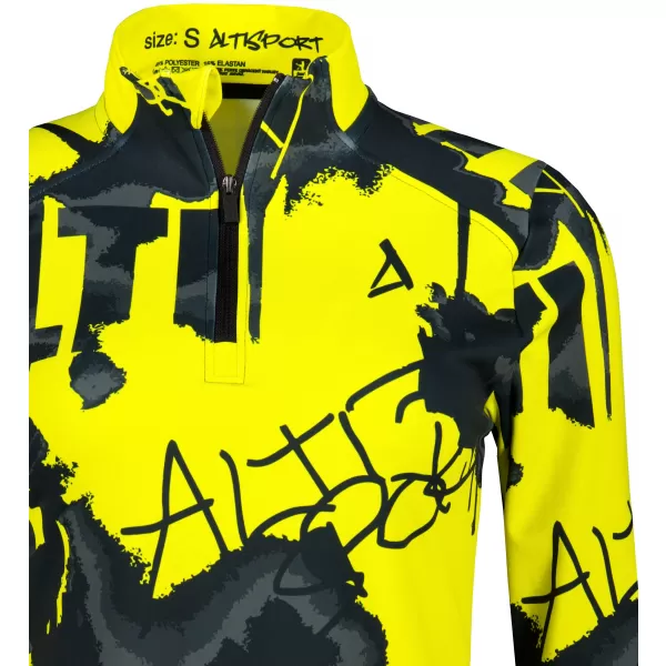  Frauen Sport Sweatshirt Premium Plus ALTISPORT VOJ/ALW076MI04 FLUO-GELB 