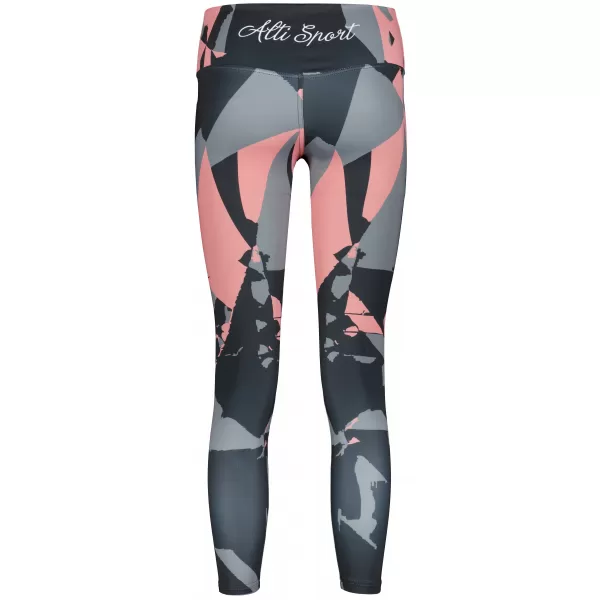  Lange Leggings für Frauen Premium ALTISPORT VOJ/ALW080LEG01 SCHWARZ-LOSOS 