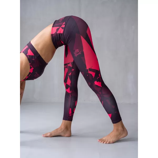  Lange Leggings für Frauen Premium ALTISPORT VOJ/ALW080LEG01 WEINRÖTET 