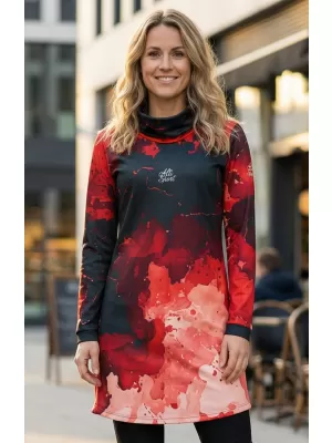 Damen erweitertes Premium -Sweatshirt ALTISPORT VOJ/ALW089MI06 ROT