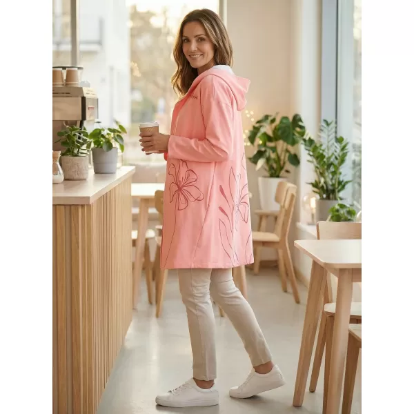  Premium-Cardigan für Damen ALTISPORT VOJ/ALW075MI07 PFIRSICH 
