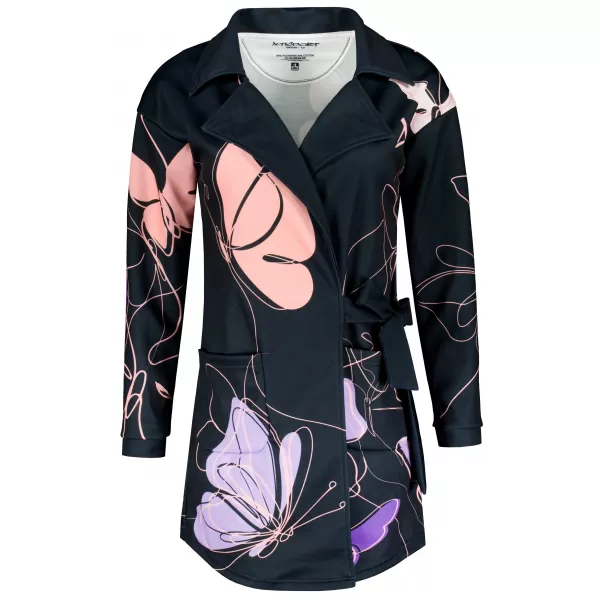  Frauen -Sweatshirt -Premium -Tasche für Frauen ALTISPORT VOJ/ALW086MI05 SCHWARZVIOLETT 