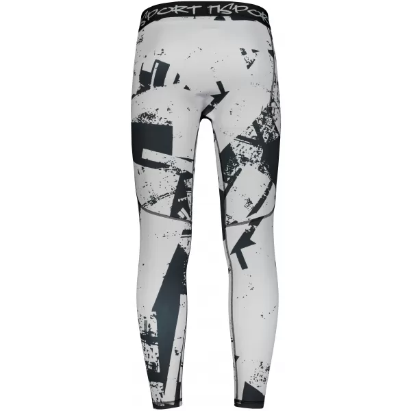  Herrensport -Leggings langer Prämie ALTISPORT VOJ/ALM079LEG01 SCHWARZ -GRAY 