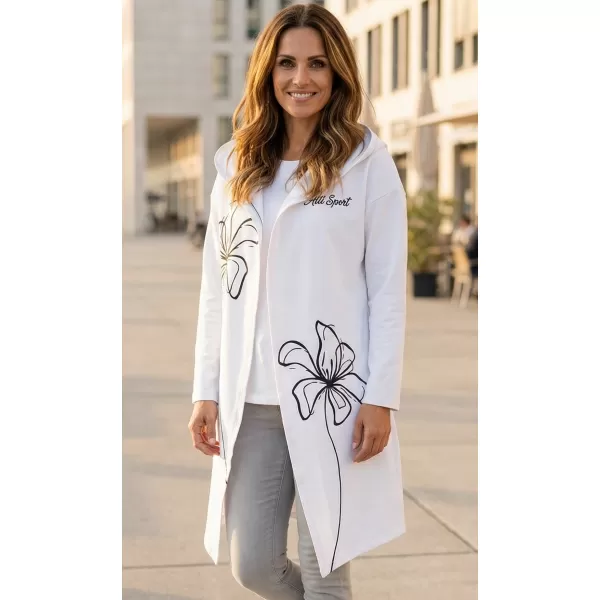  Premium-Cardigan für Damen ALTISPORT VOJ/ALW075MI07 WEIß 