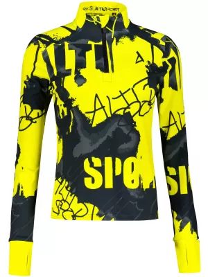 Frauen Sport Sweatshirt Premium Plus ALTISPORT VOJ/ALW076MI04 FLUO-GELB