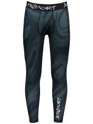 Herrensport -Leggings langer Prämie ALTISPORT VOJ/ALM072LEG01 SCHWARZ
