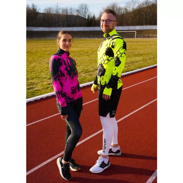  Frauen Sport Sweatshirt Premium Plus ALTISPORT VOJ/ALW076MI04 HEIßROSA 