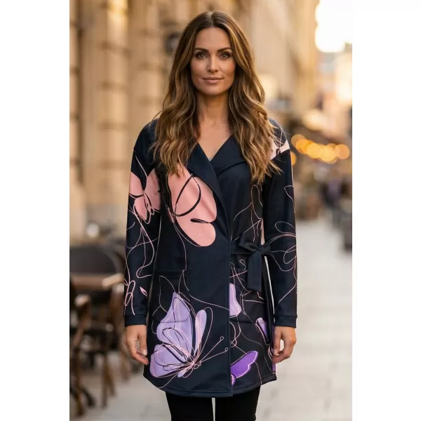  Frauen -Sweatshirt -Premium -Tasche für Frauen ALTISPORT VOJ/ALW086MI05 SCHWARZVIOLETT 