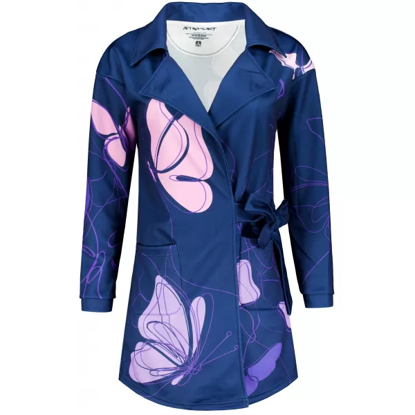  Frauen -Sweatshirt -Premium -Tasche für Frauen ALTISPORT VOJ/ALW086MI05 DUNKELBLAU-VIOLETT 
