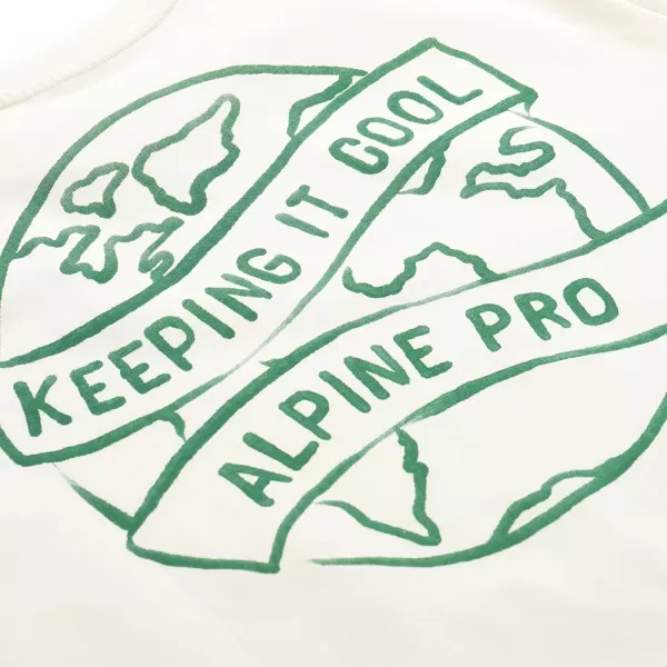  Herren -T -Shirt aus Bio -Baumwolle ALPINE PRO TERMES 2 BEIGE 
