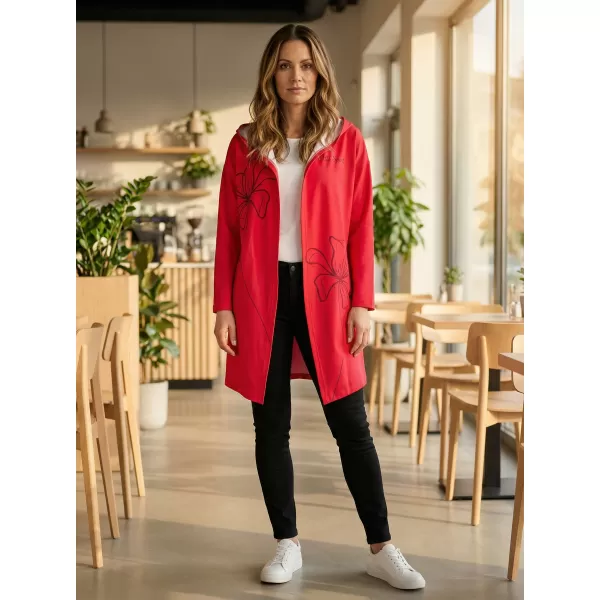  Premium-Cardigan für Damen ALTISPORT VOJ/ALW075MI07 LEUCHTEND ROT 