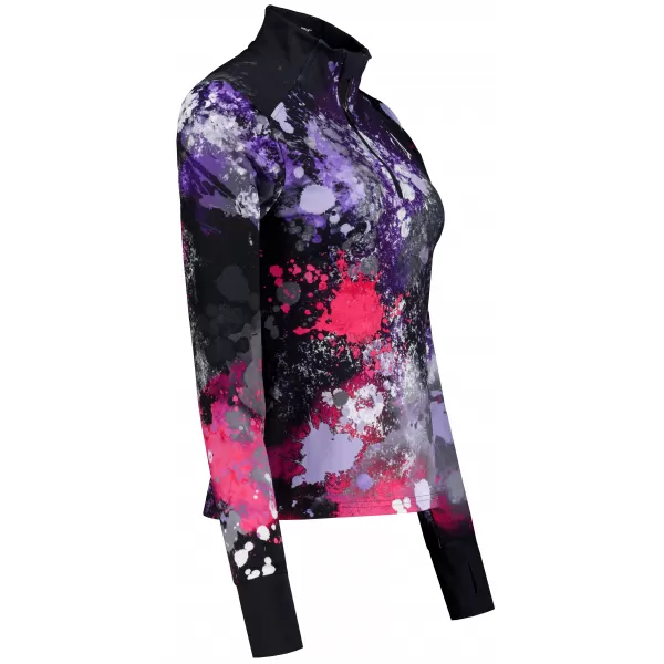  Frauen Sport Sweatshirt Premium Plus ALTISPORT VOJ/ALW055MI04 SCHWARZ -PINK 