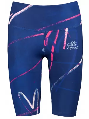 Frauen -Leggings über den Knien Premium ALTISPORT VOJ/ALW082LEG02 DUNKELBLAU