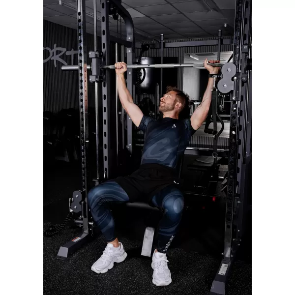  Herrensport -Leggings langer Prämie ALTISPORT VOJ/ALM072LEG01 SCHWARZ 