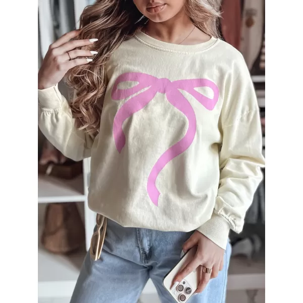  Frauen übergroße Sweatshirt für Frauen DSTREET SOFTTIE BY1356 BEIGE 