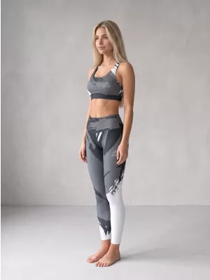 Lange Leggings für Frauen Premium ALTISPORT VOJ/ALW081LEG01 SCHWARZGRAU