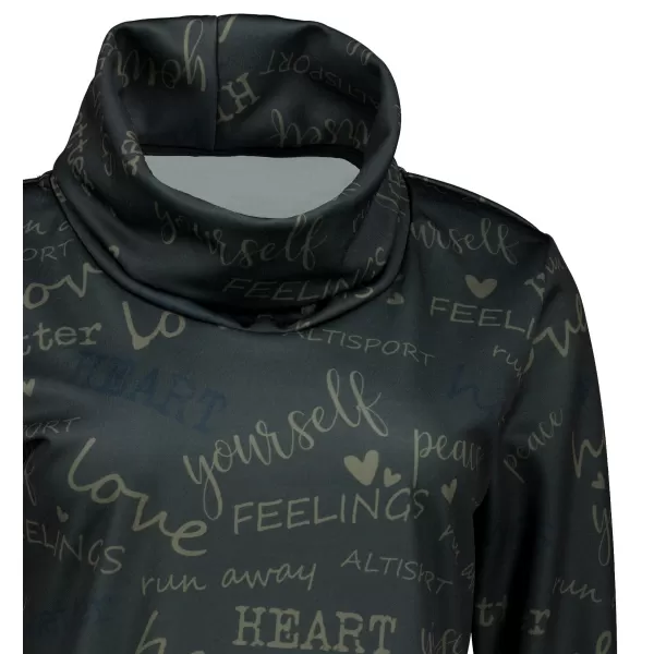  Damen erweitertes Premium -Sweatshirt ALTISPORT VOJ/ALW067MI06 DUNKELBRAUN 