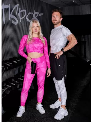 Herrensport -Leggings langer Prämie ALTISPORT VOJ/ALM072LEG01 GRAU