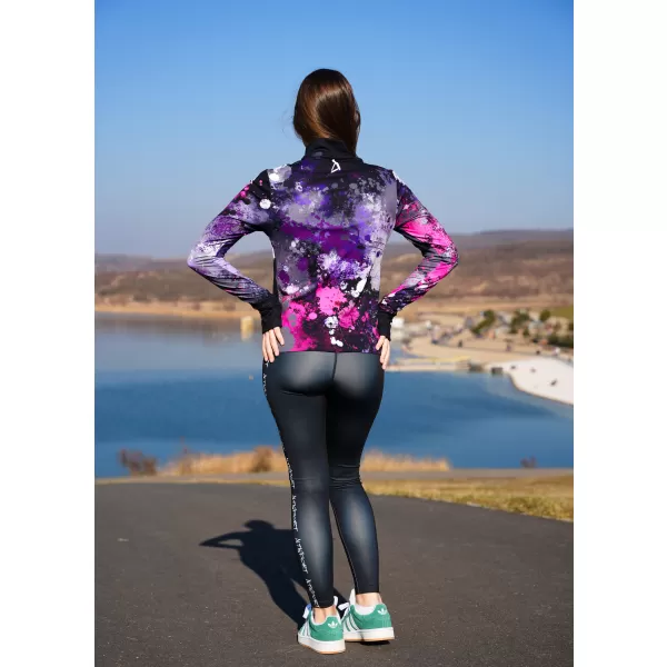  Frauen Sport Sweatshirt Premium Plus ALTISPORT VOJ/ALW055MI04 SCHWARZ -PINK 