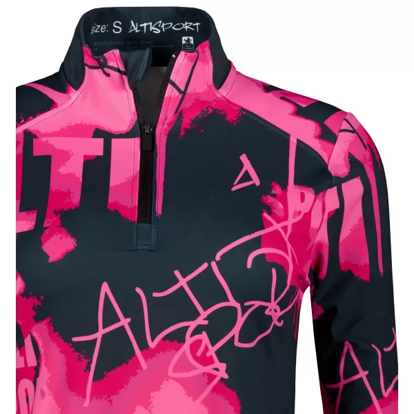  Frauen Sport Sweatshirt Premium Plus ALTISPORT VOJ/ALW076MI04 HEIßROSA 