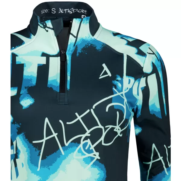  Frauen Sport Sweatshirt Premium Plus ALTISPORT VOJ/ALW076MI04 BLAU/SCHWARZ 