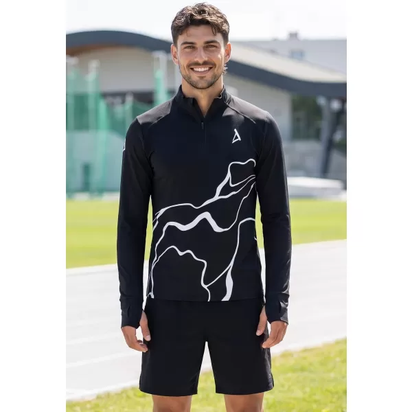  Herren Sport Sweatshirt Premium Plus ALTISPORT VOJ/ALM073MI04 SCHWARZ 