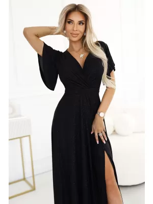 Kleid NUMOCO JENNIFER 581-1 SCHWARZ MIT GLITZER