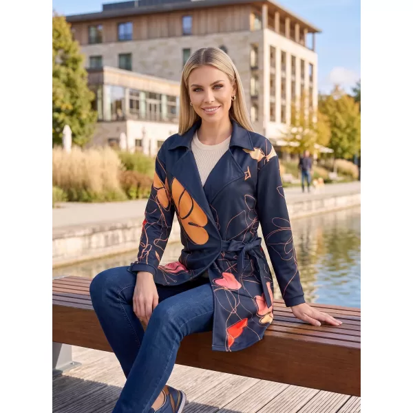  Frauen -Sweatshirt -Premium -Tasche für Frauen ALTISPORT VOJ/ALW086MI05 SCHWARZ-ORANGE 