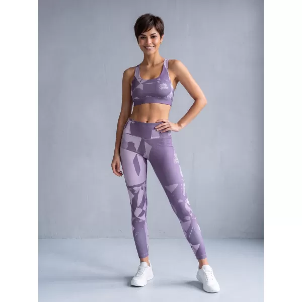  Lange Leggings für Frauen Premium ALTISPORT VOJ/ALW080LEG01 GRAUVIOLETT 
