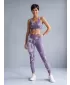 Lange Leggings für Frauen Premium ALTISPORT VOJ/ALW080LEG01 GRAUVIOLETT
