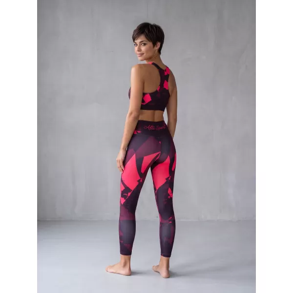  Lange Leggings für Frauen Premium ALTISPORT VOJ/ALW080LEG01 WEINRÖTET 