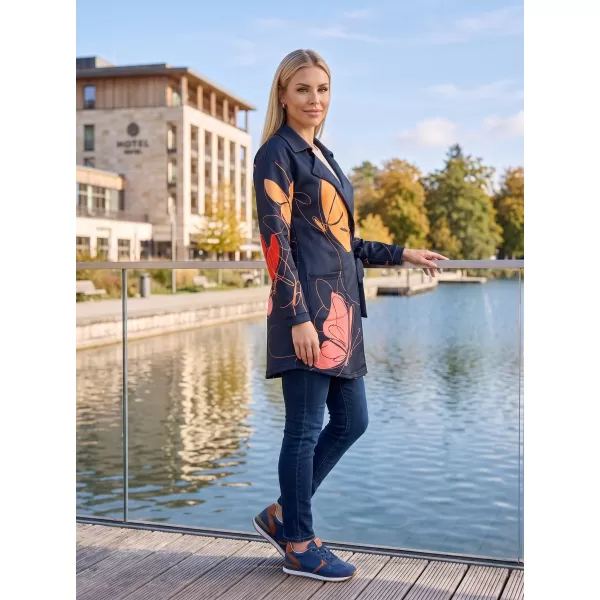 Frauen -Sweatshirt -Premium -Tasche für Frauen ALTISPORT VOJ/ALW086MI05 SCHWARZ-ORANGE 