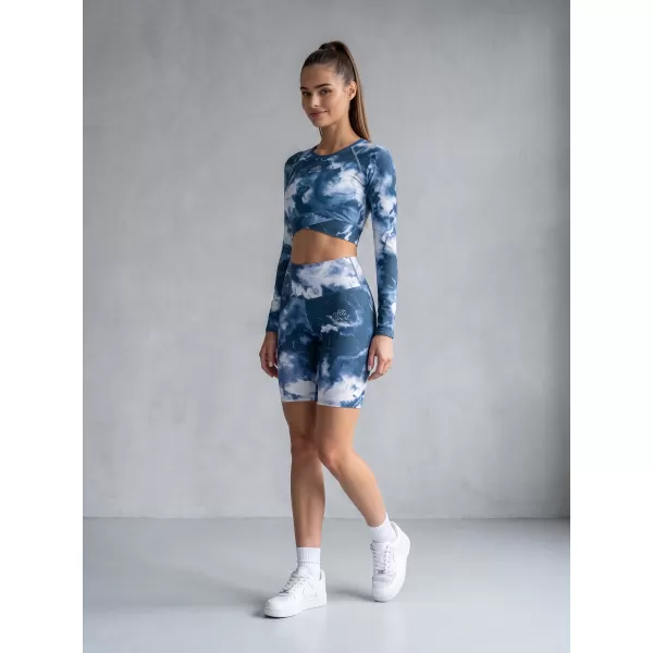  Frauen -Leggings über den Knien Premium ALTISPORT VOJ/ALW066LEG02 DUNKELBLAU 
