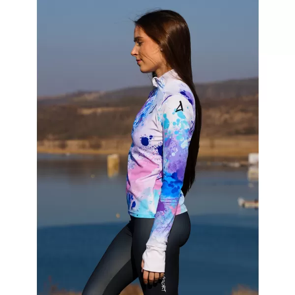  Frauen Sport Sweatshirt Premium Plus ALTISPORT VOJ/ALW055MI04 LILA/BLAU 
